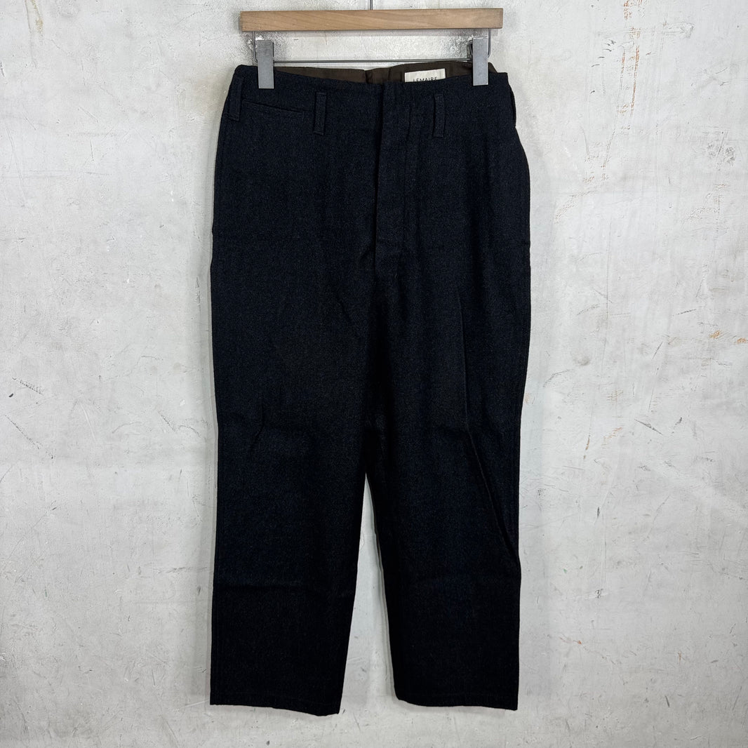 Lemaire Wool Back Belted Trousers