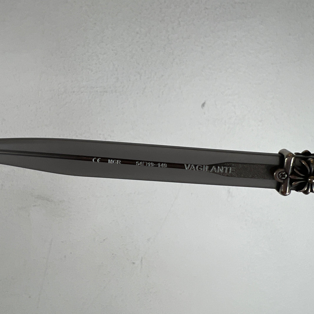 Chrome Hearts Gray Vagilante Glasses