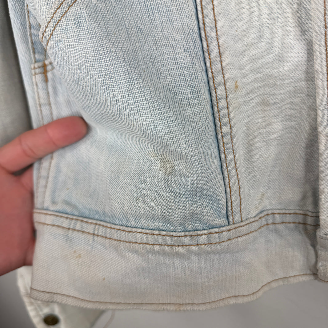 Vintage Lee 2 Tone Reversible Snap Button Denim Jacket