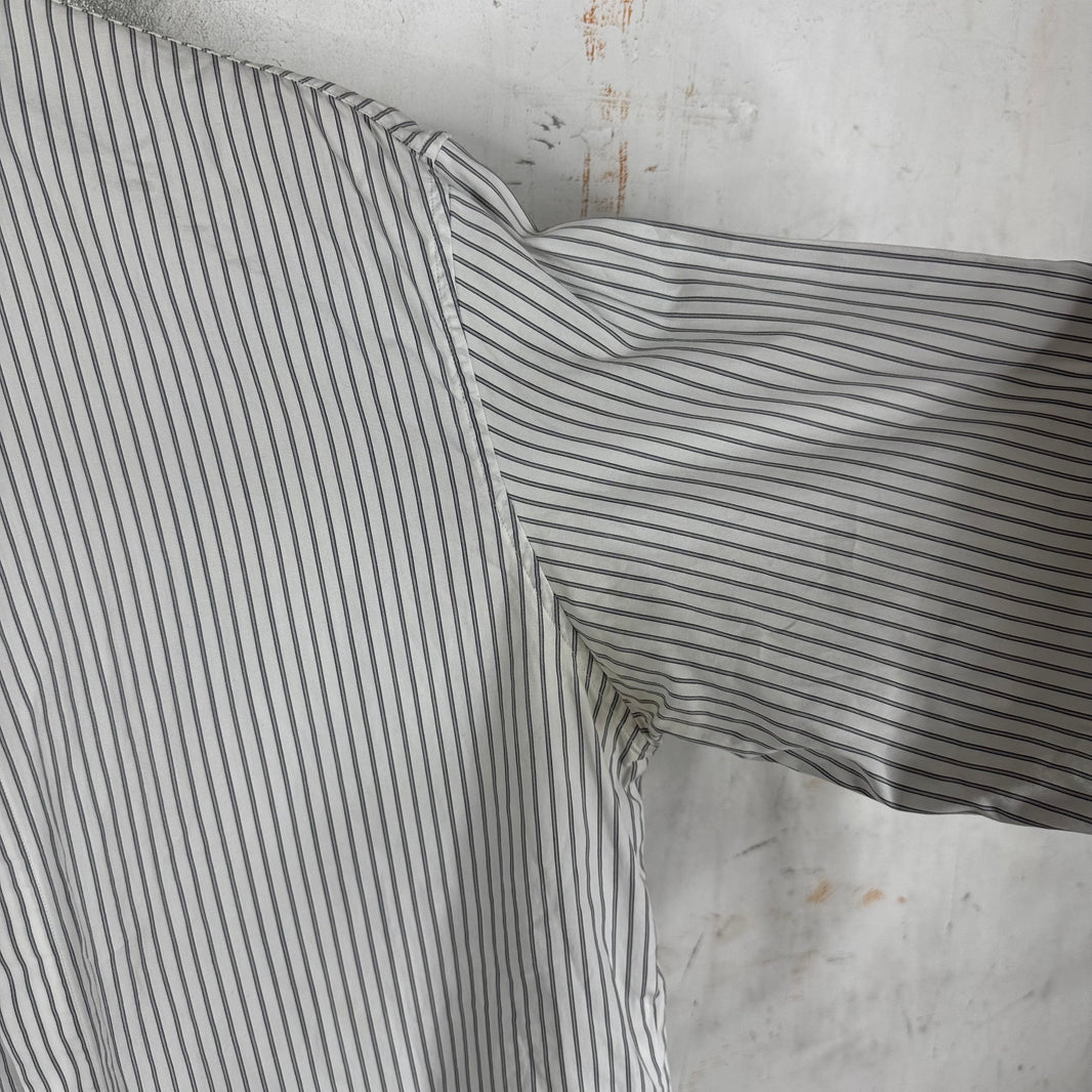 Dior Striped Bee Logo LS Button Up