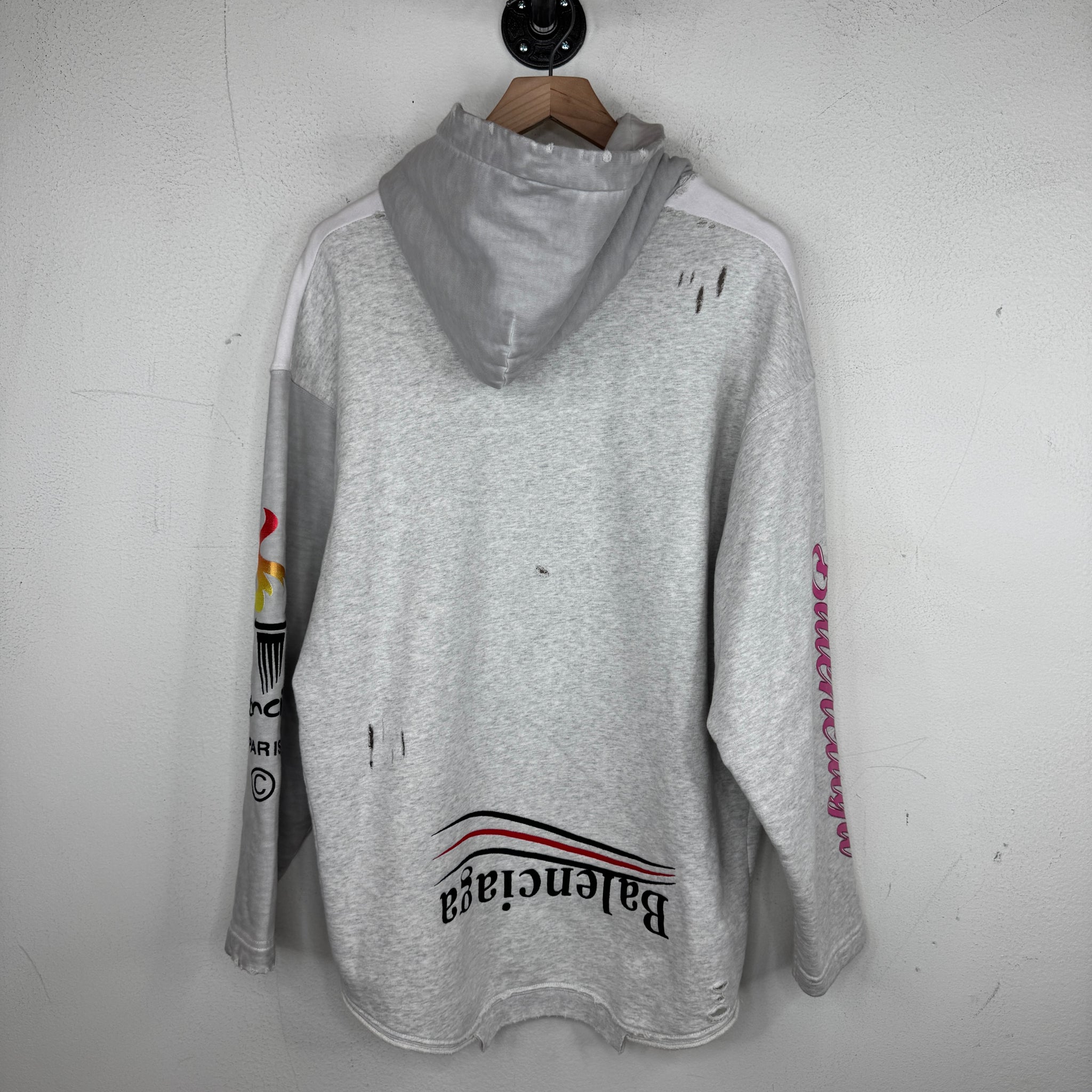 Balenciaga Paris Upside Down Reconstructed Hoodie