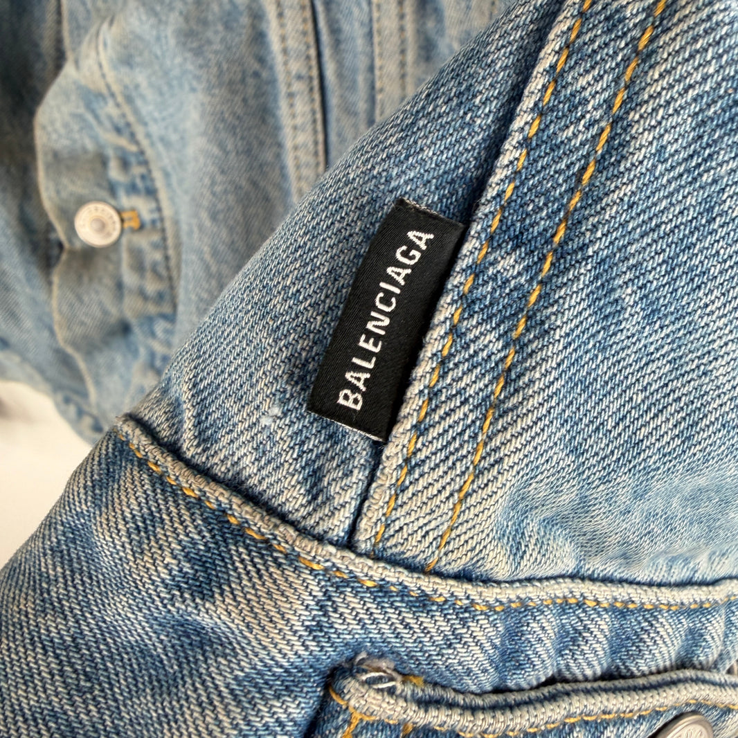Balenciaga Blue Denim Swing Jacket
