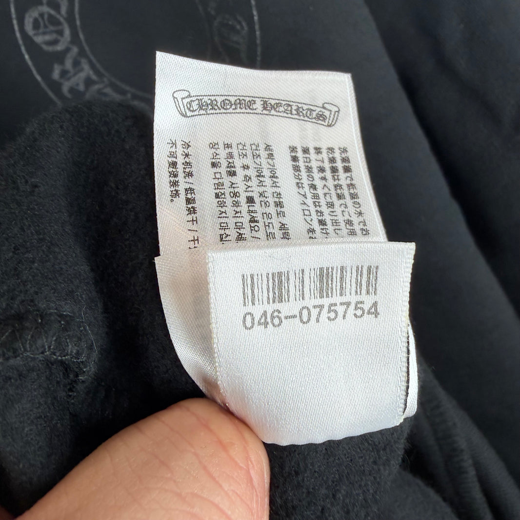 Chrome Hearts Black Tonal Horseshoe Hoodie