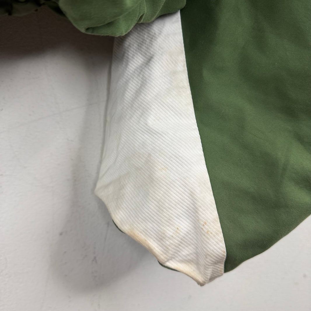 Dries Van Noten Green Cropped Track Jacket