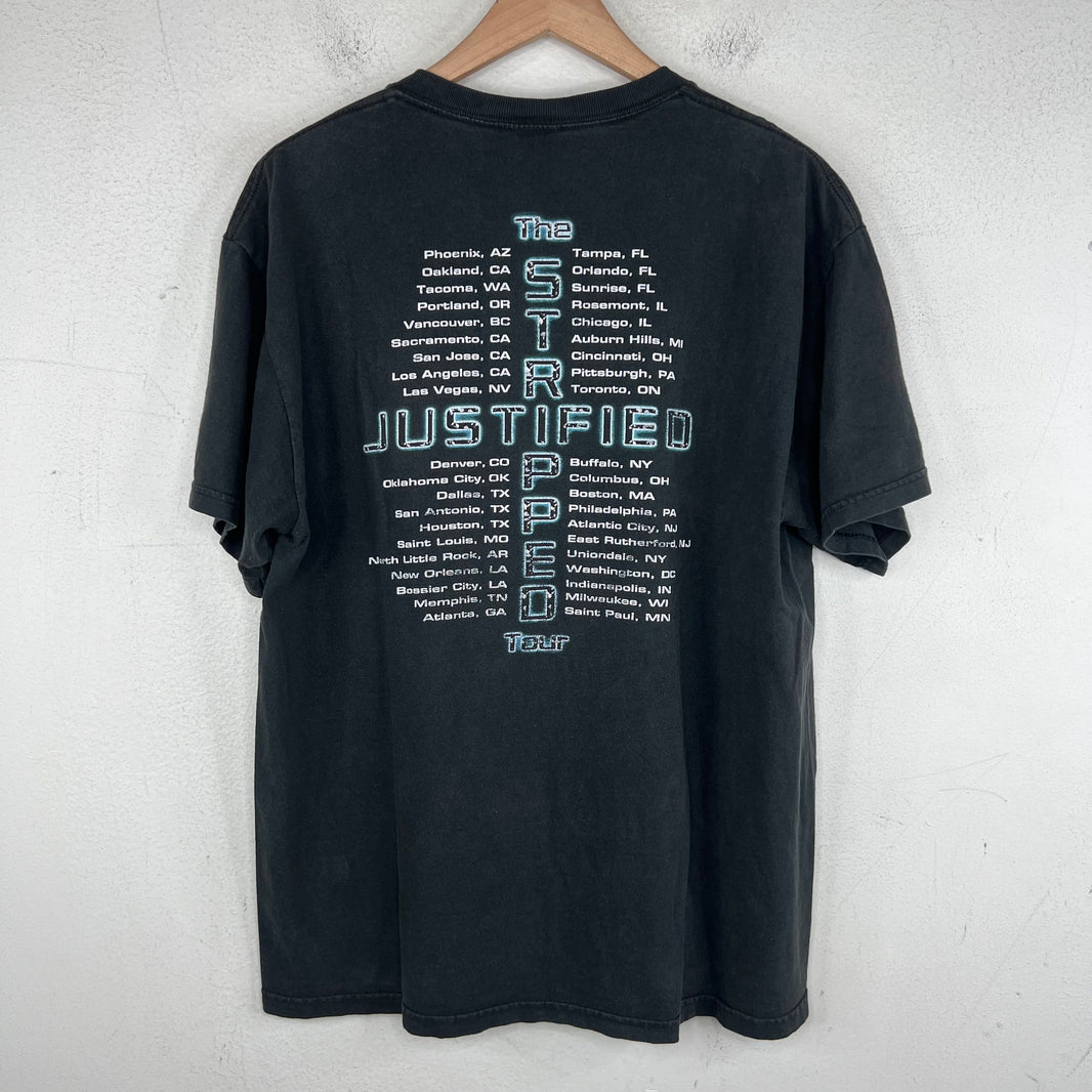 Vintage Stripped Justified Tour T-Shirt