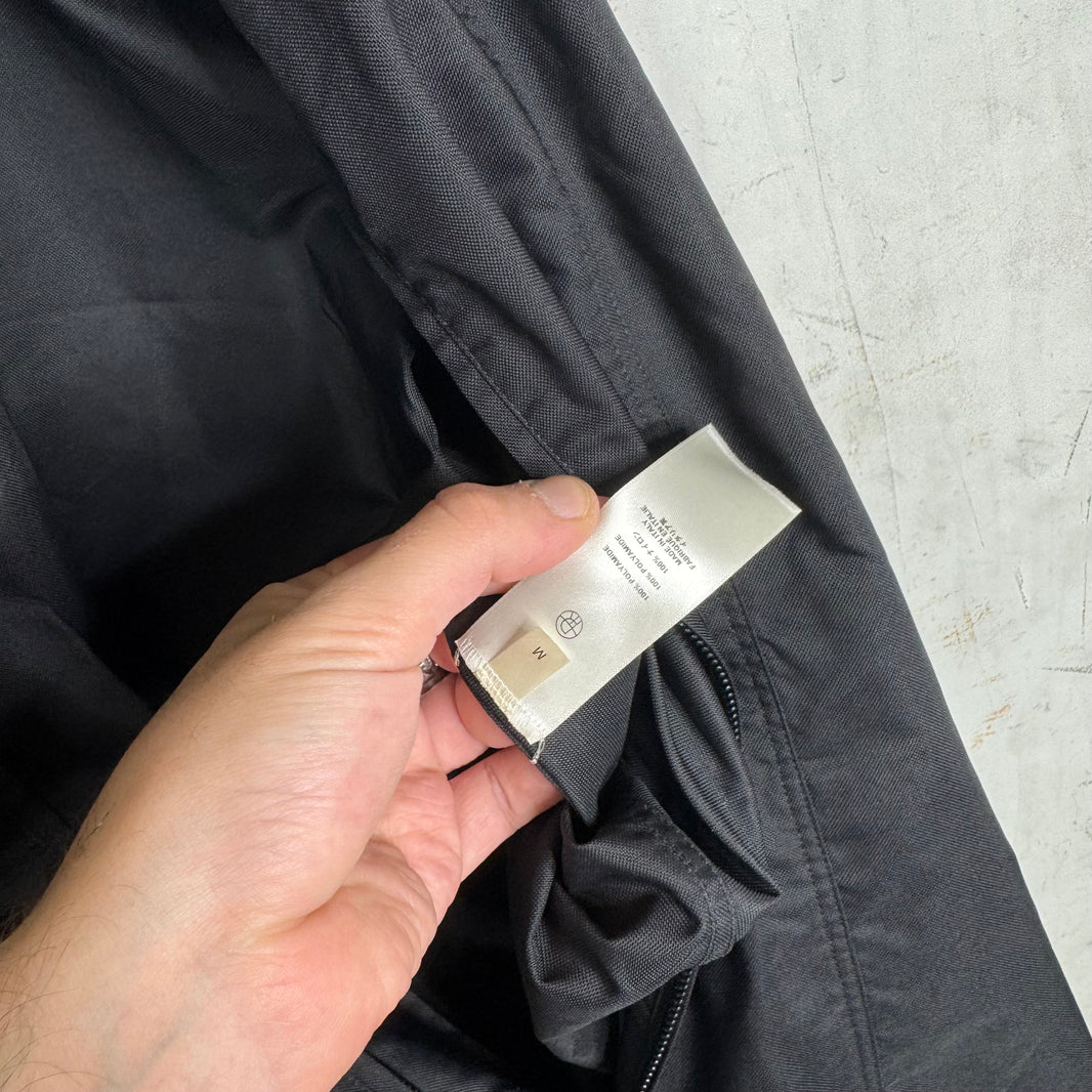 The Row Black Oversized Nylon Track Jacket