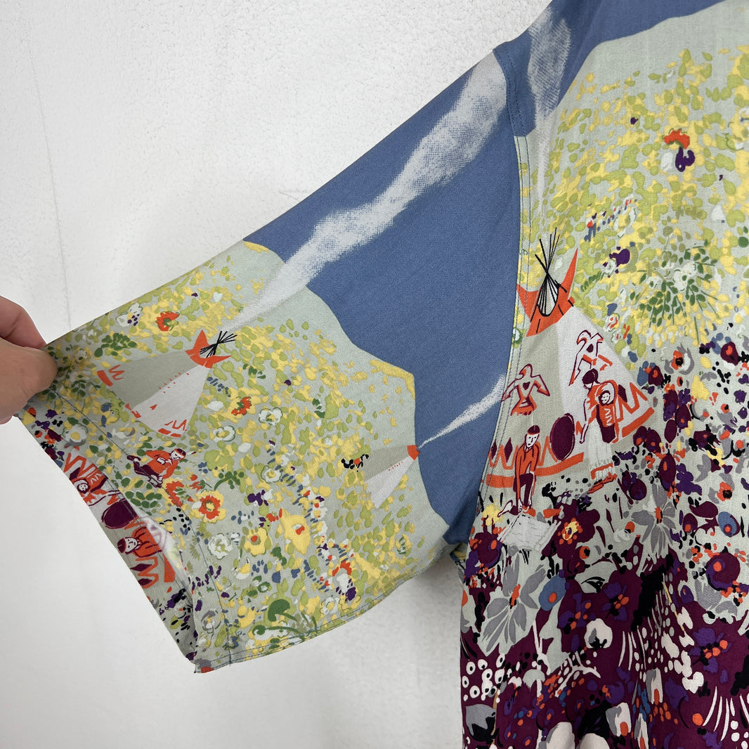 Kapital Floral Short Sleeve Button Up Shirt