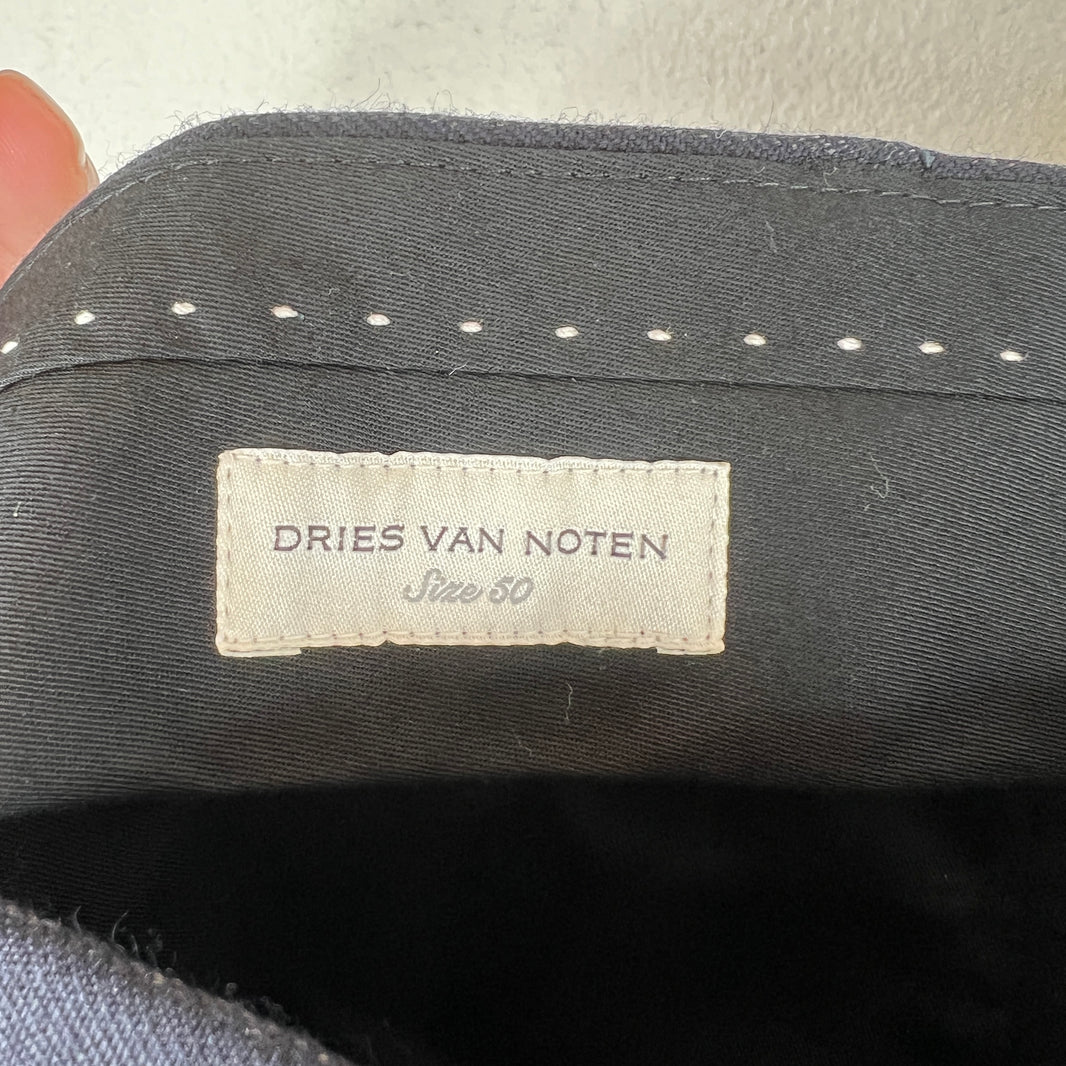 Dries Van Noten Striped Navy Suit Set