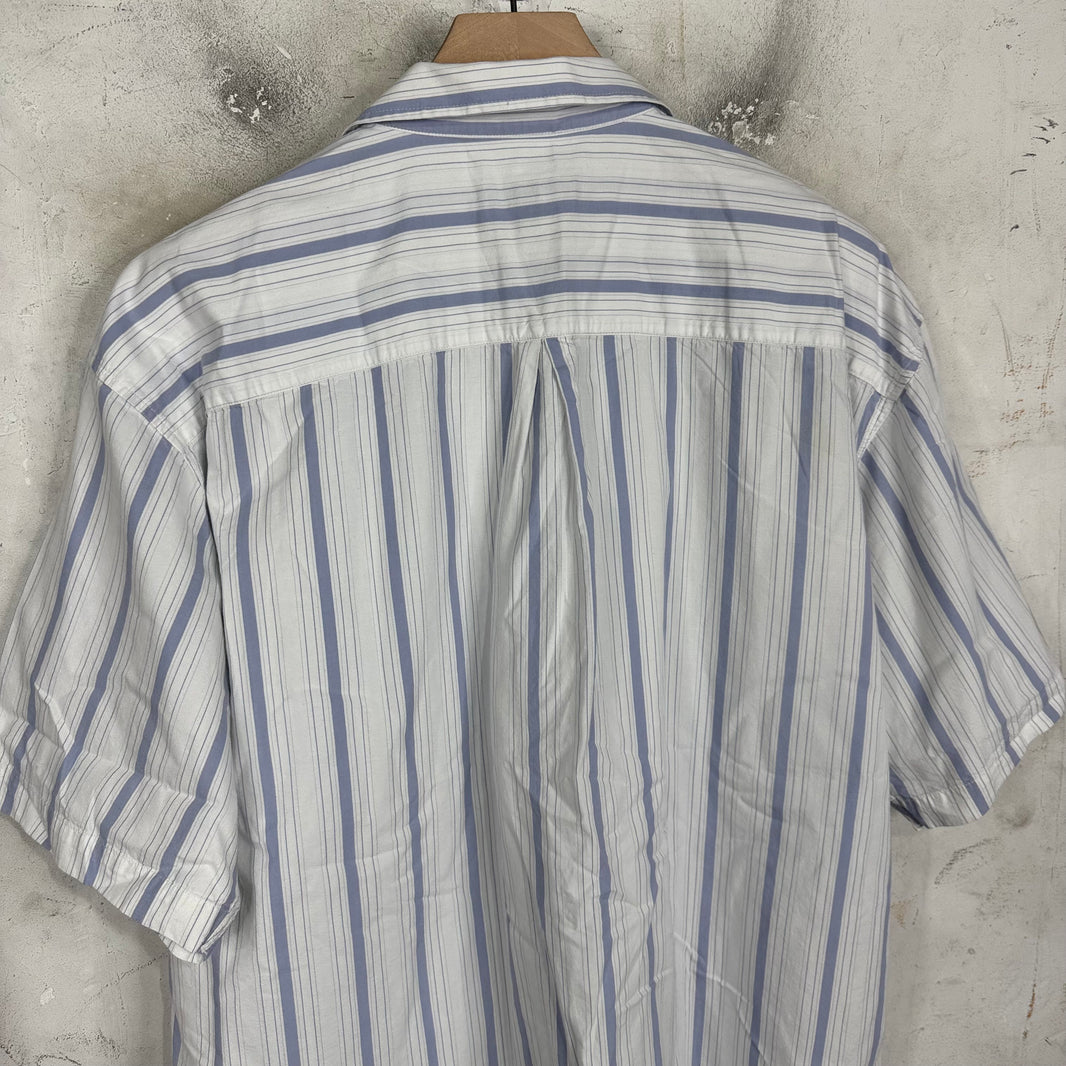 Stussy Dragon Logo Striped SS Shirt
