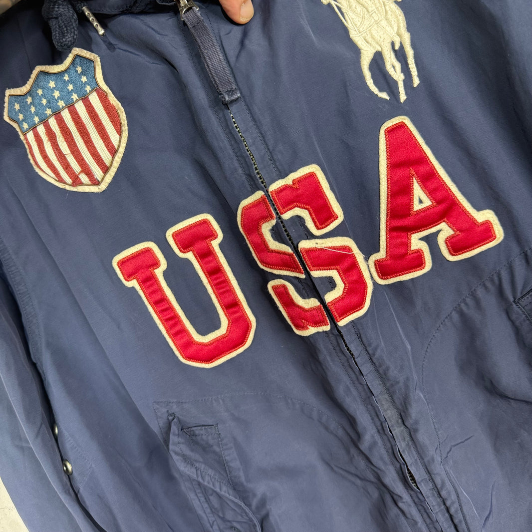 Ralph Lauren USA Big Pony Hooded Windbreaker