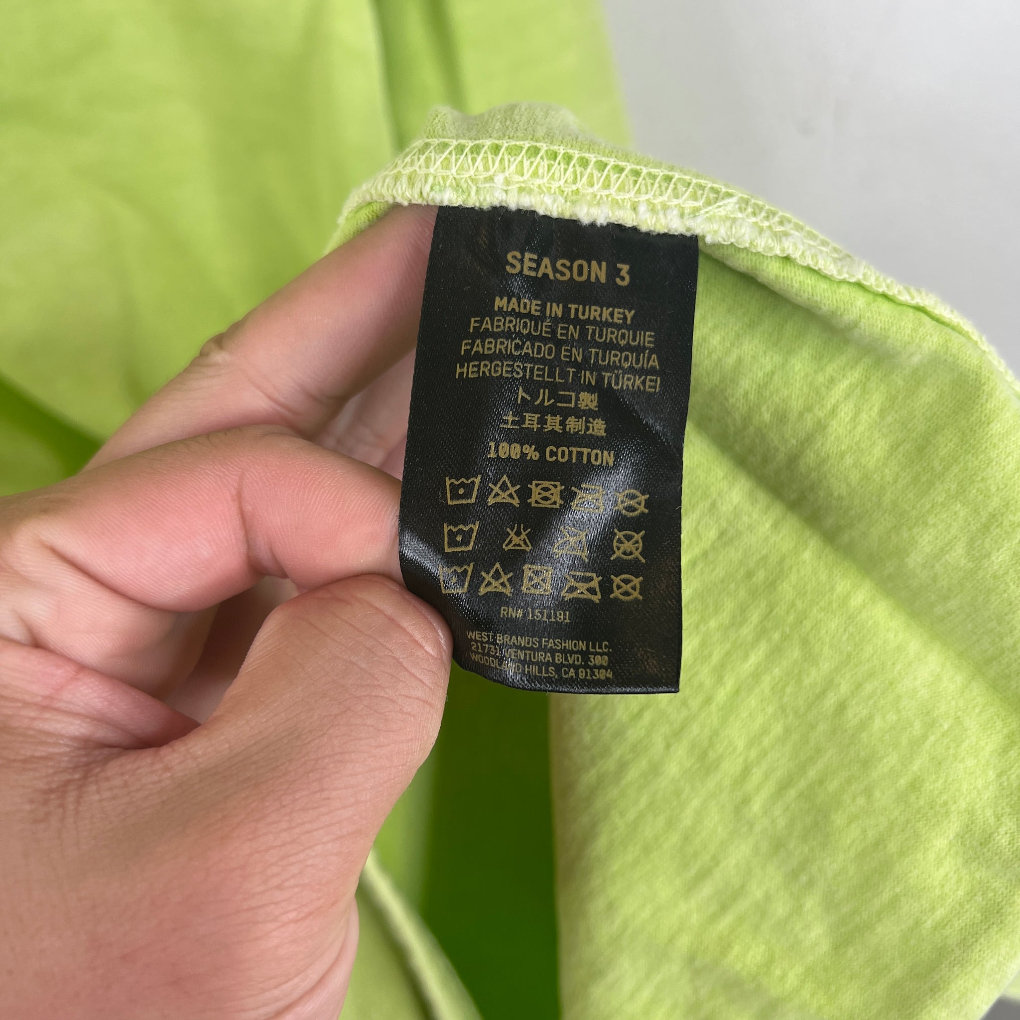 Yeezy Season 3 Lime Green T-Shirt