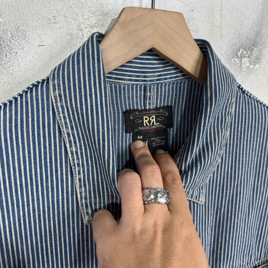 RRL Pinstriped Denim Work Jacket