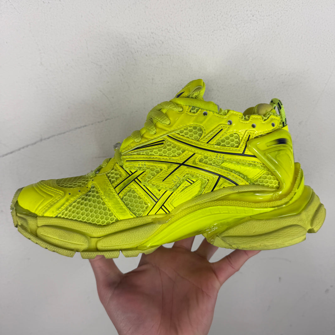 Balenciaga Neon Green Highlighter Runner Sneakers