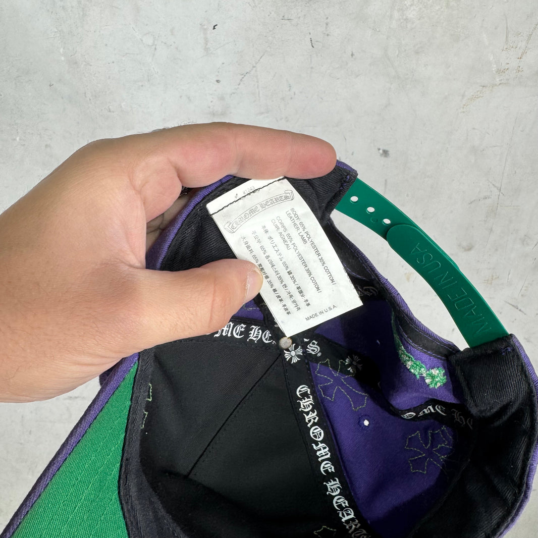 Chrome Hearts Purple CH Baseball Patch Hat