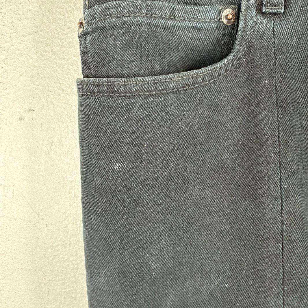 Balenciaga Convertible Black Kick Knee Flared Jeans