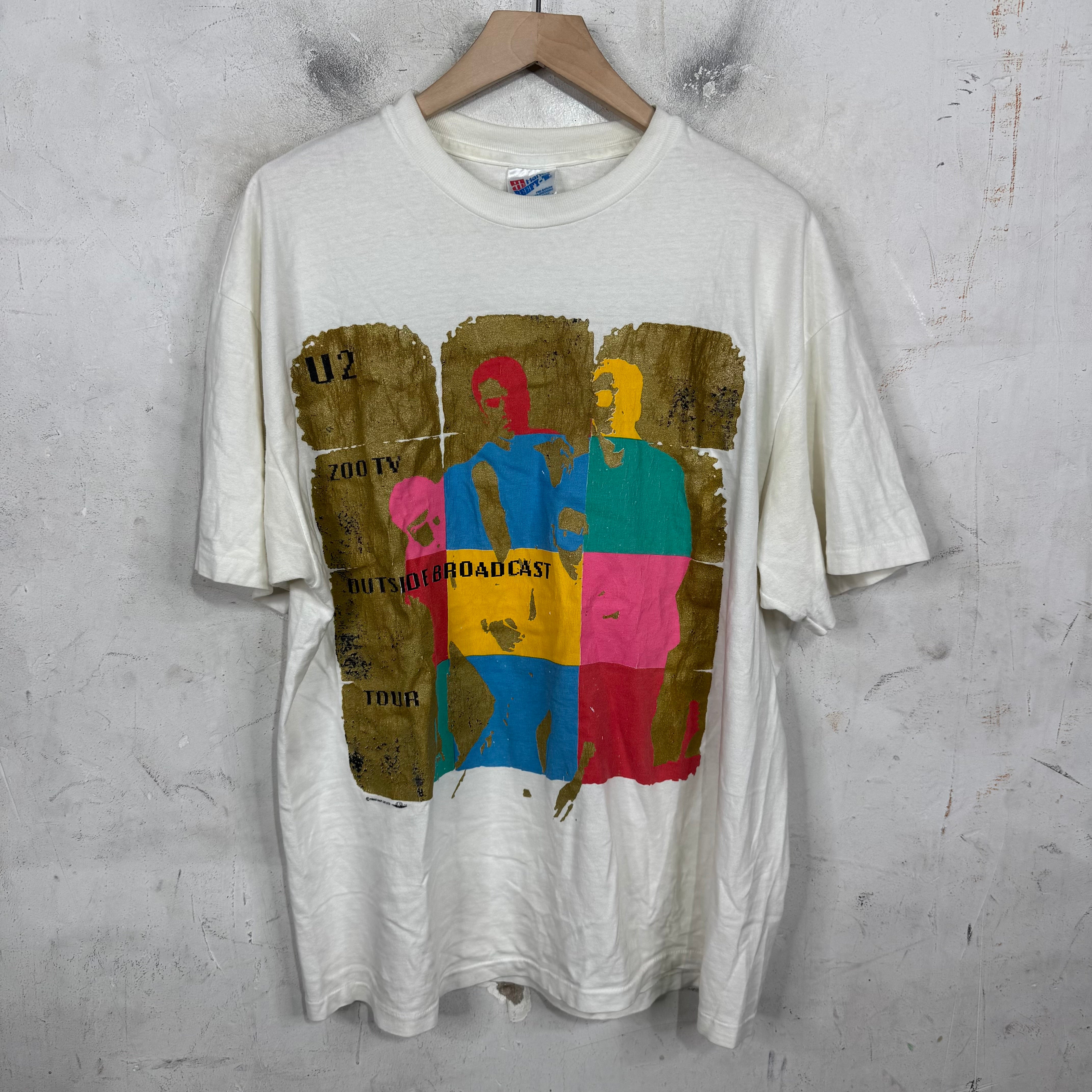 Vintage U2 Zoo TV Broadcast Tour T-Shirt – www.Lukes.store
