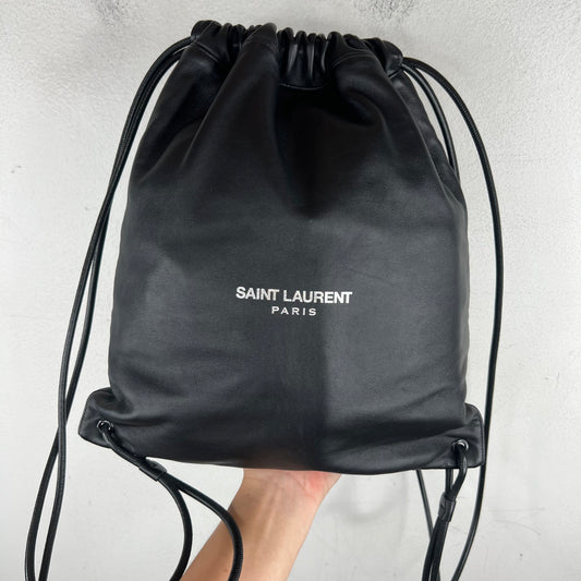 Saint Laurent Teddy Drawstring Backpack