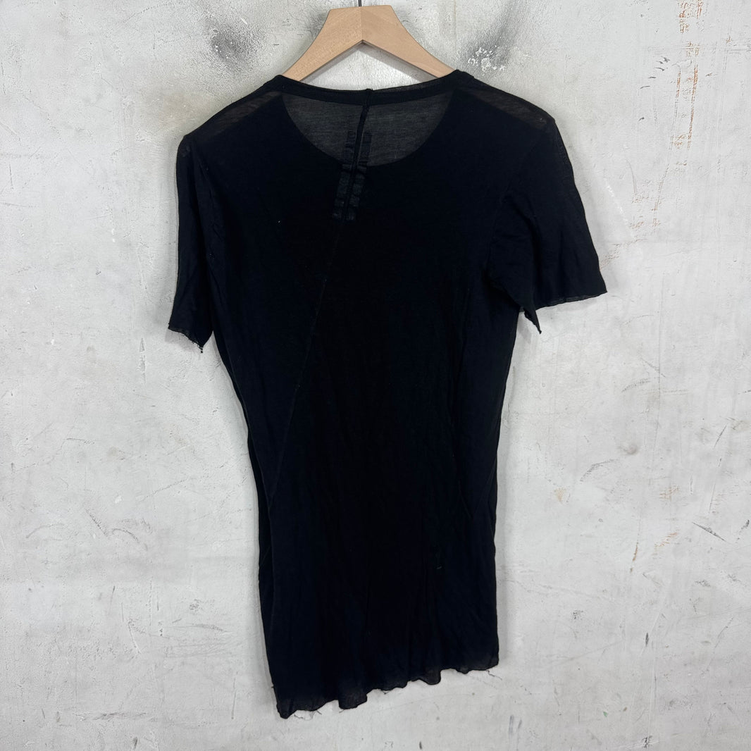 Rick Owens Tecuatl Sheer Asymetrical Shirt