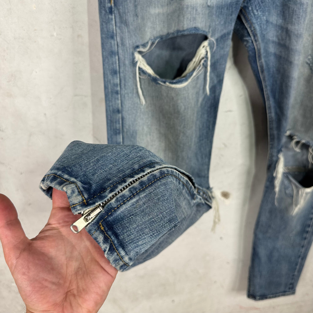 Fear Of God Distressed Japanese Denim Skinny Jeans
