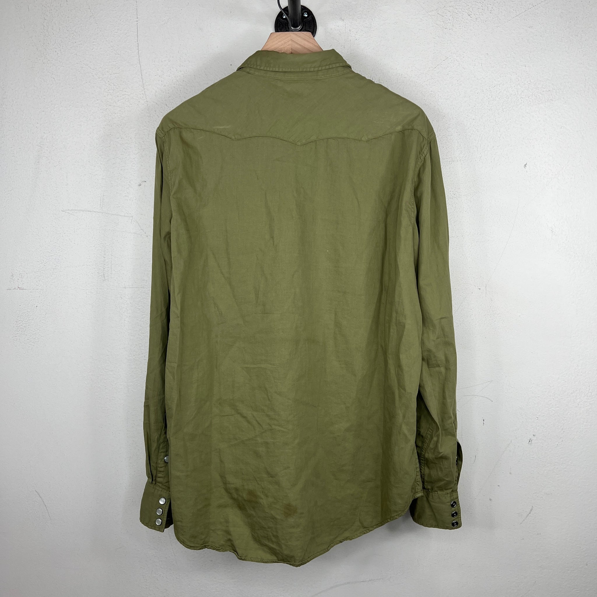 RRL Green Western Shirt