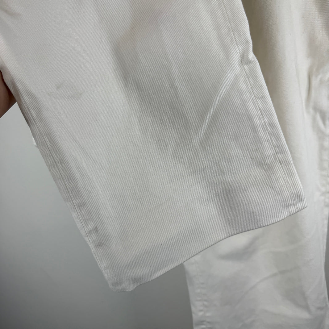 Margiela White Adjustable Waist Trousers