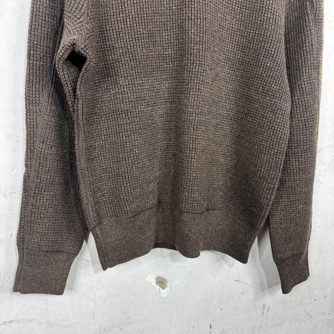 RRL Brown Heavy Knit Sweater