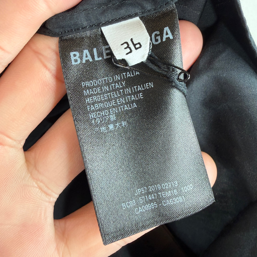 Balenciaga Oversized Black L/S Shirt