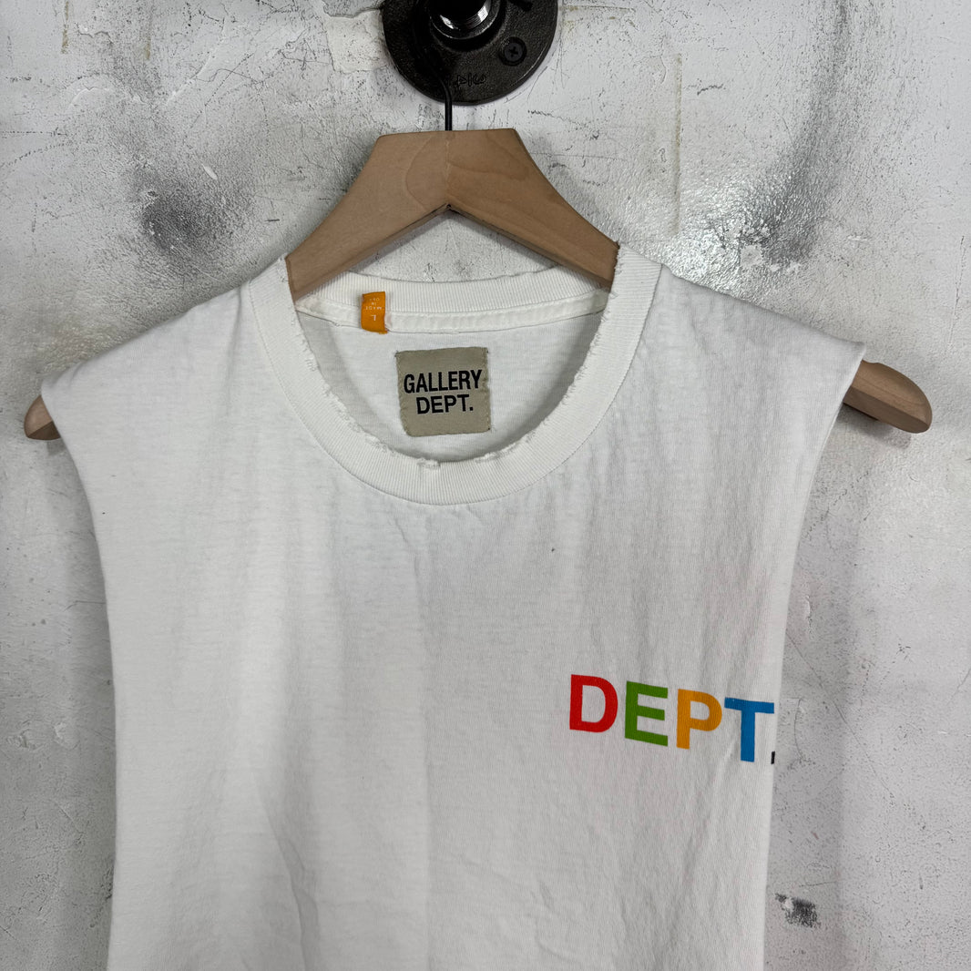 Gallery Dept Chopped Multicolor Logo T-Shirt