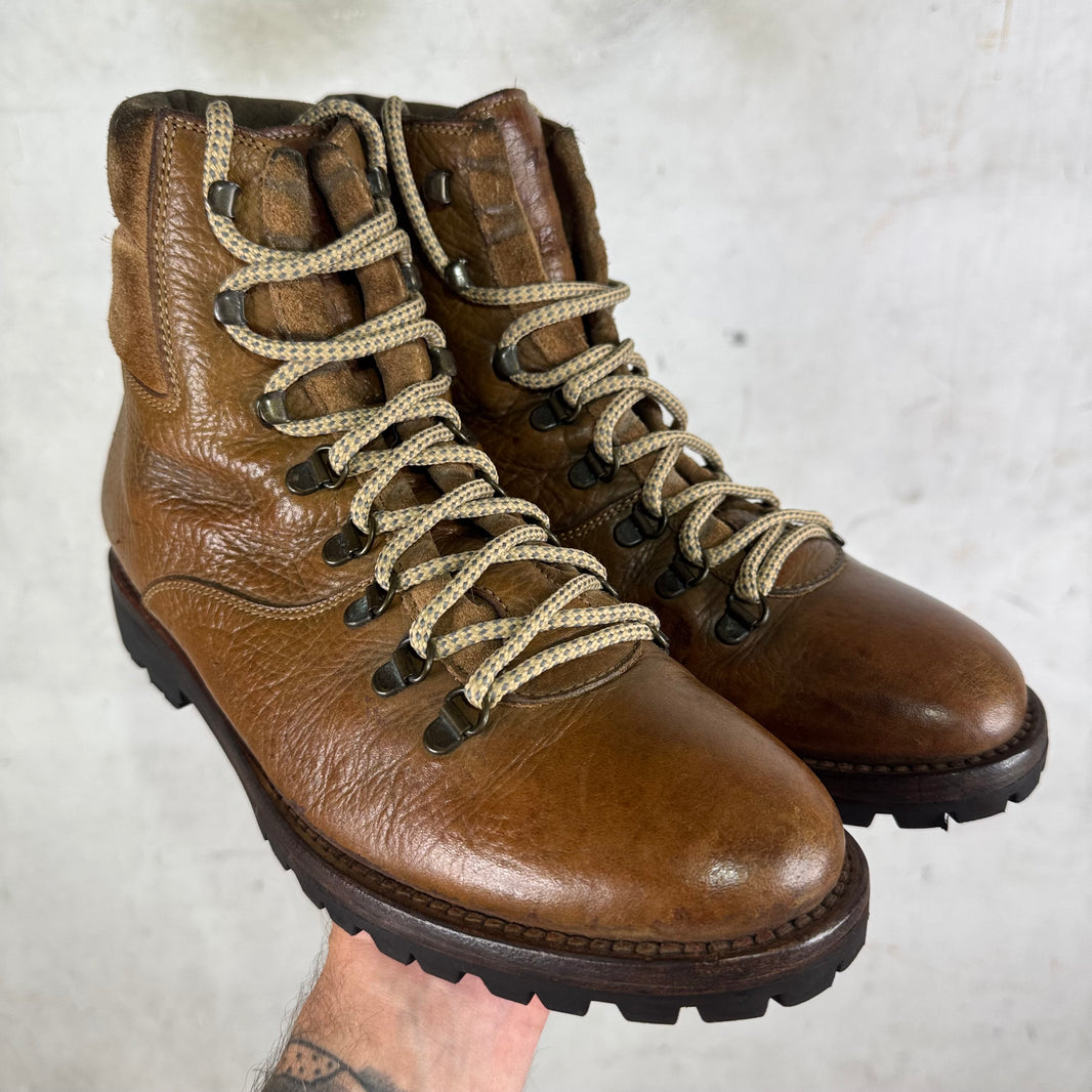Brunello Cucinelli Leather Hiking Boots