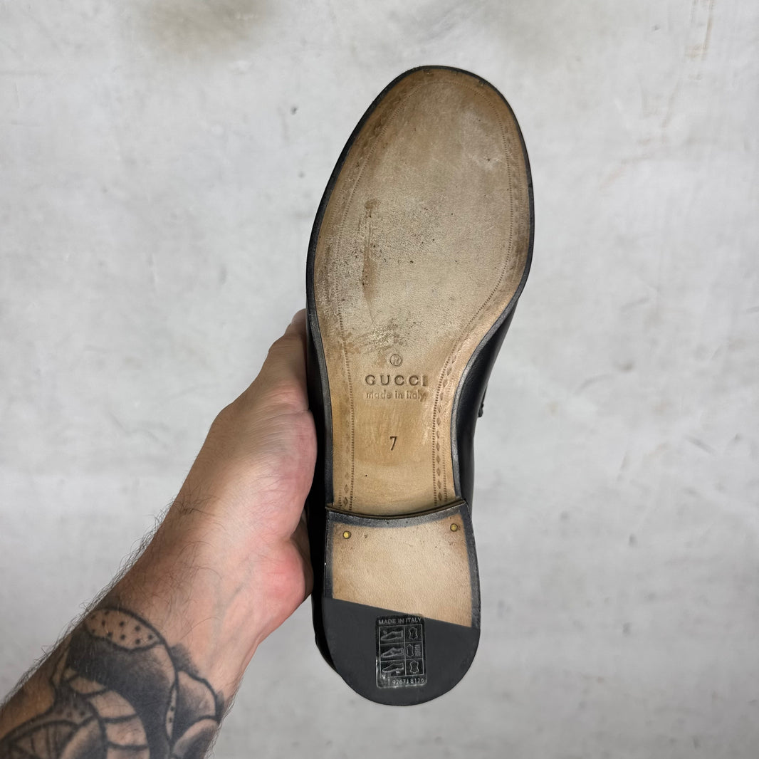 Gucci Two Toned Horsebit Loafers