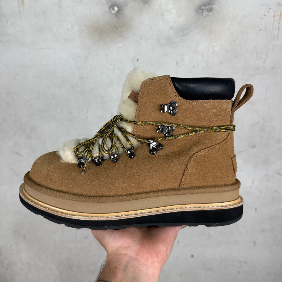 Sacai x Ugg Chestnut Fur Hiking Boot