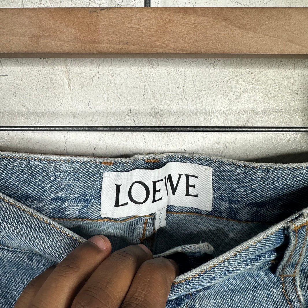 Loewe Lightwash Cuffed Jeans