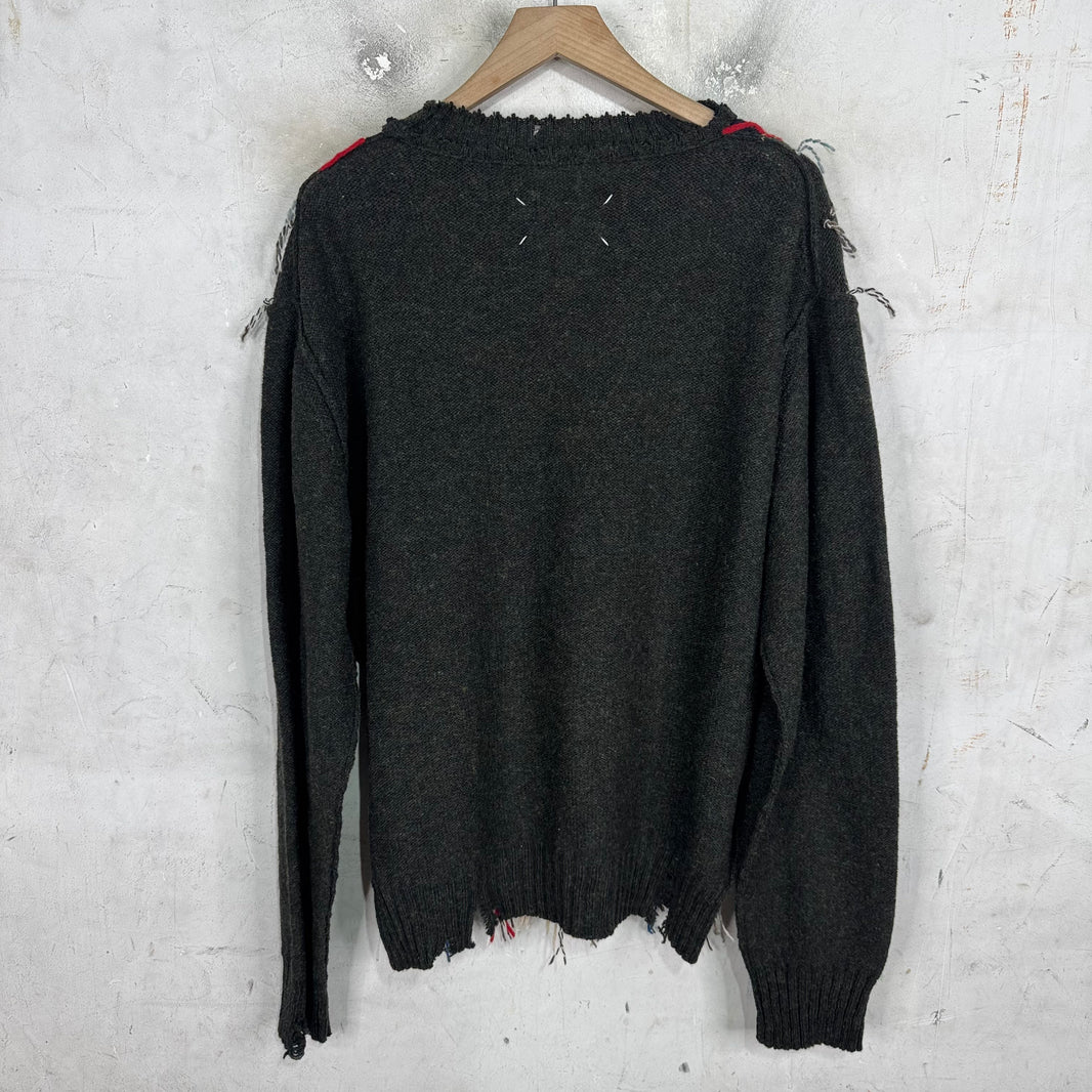 Margiela Negative Space Argyle Sweater