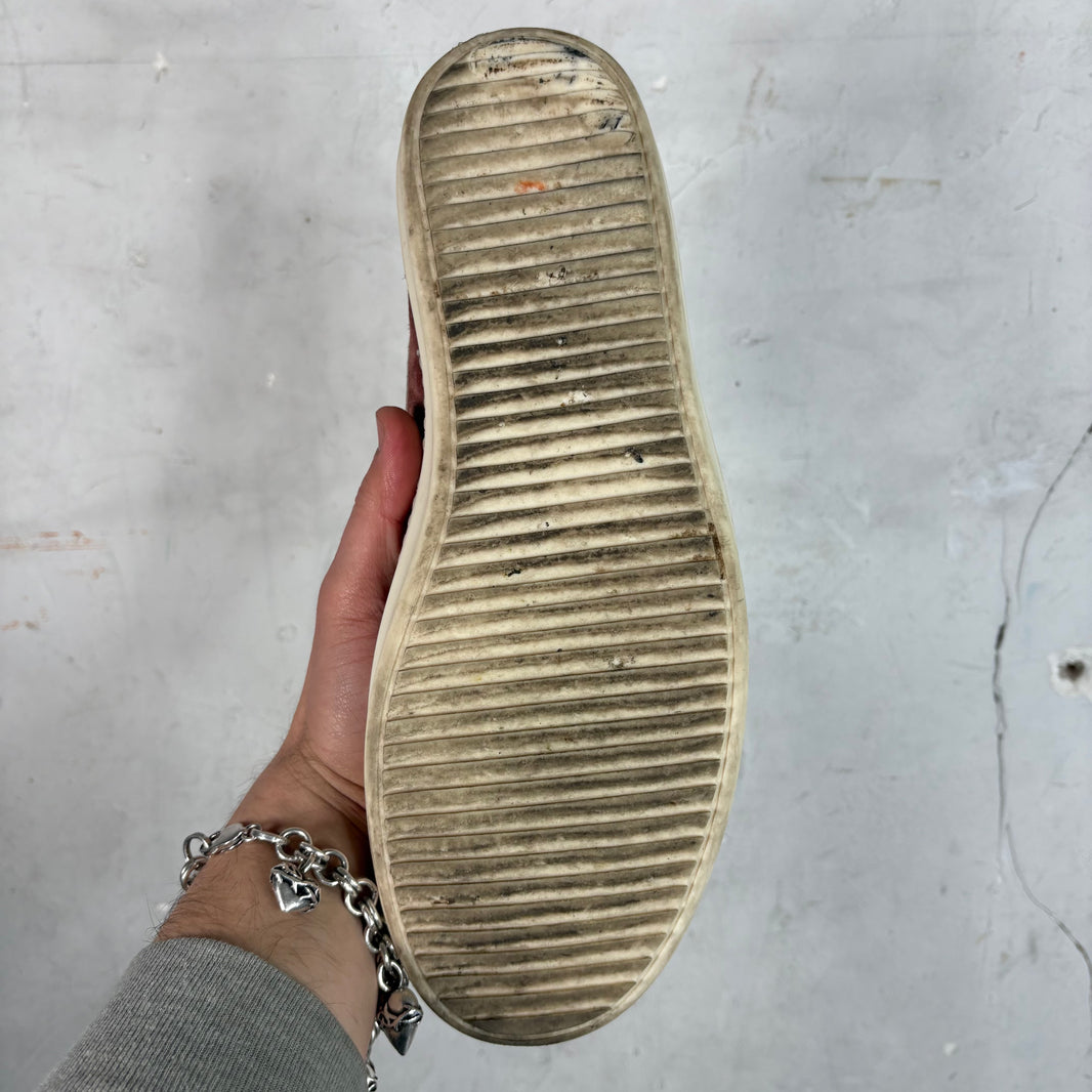 Rick Owens Burgundy Suede Vintage Sneakers