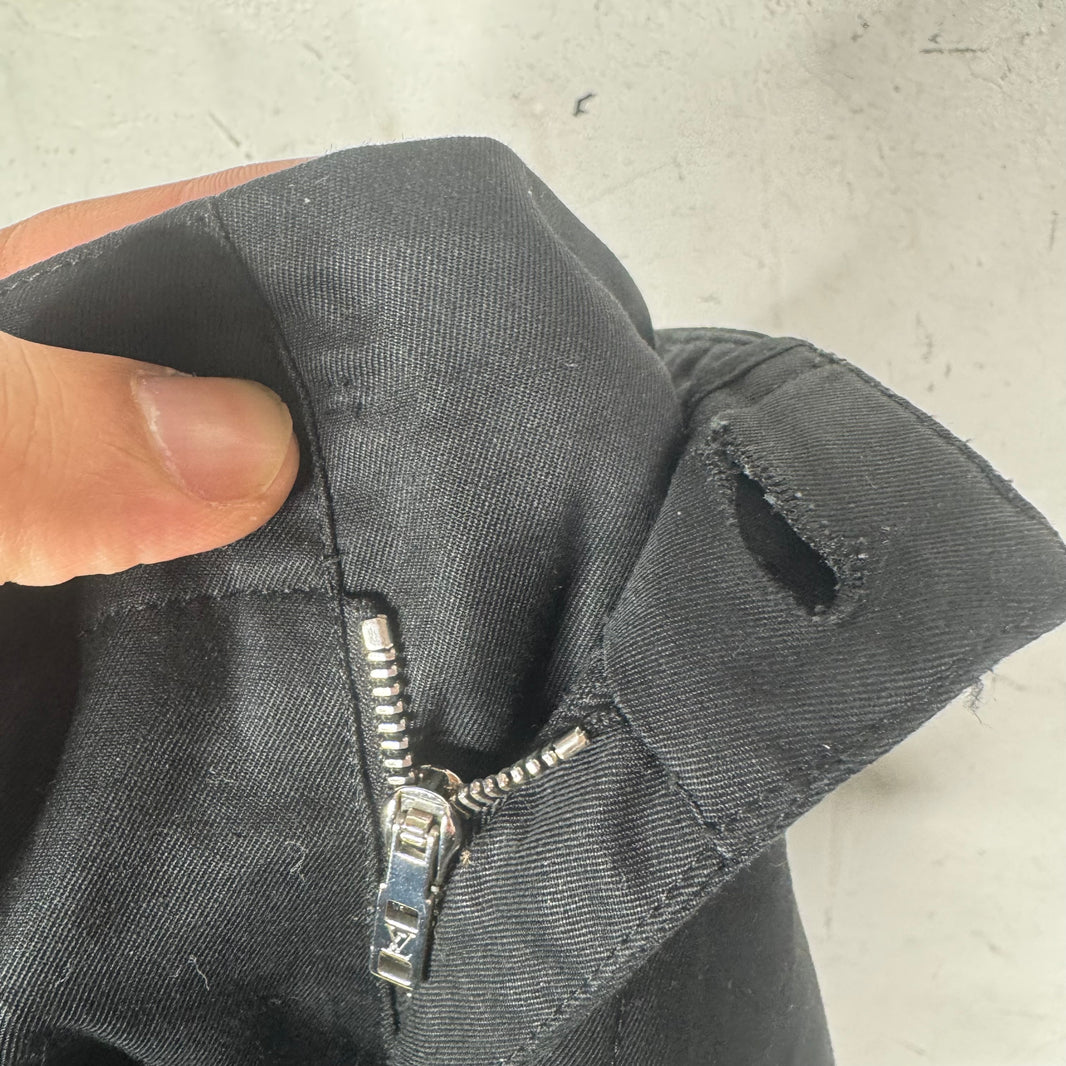 Louis Vuitton Black Back Zip Trousers