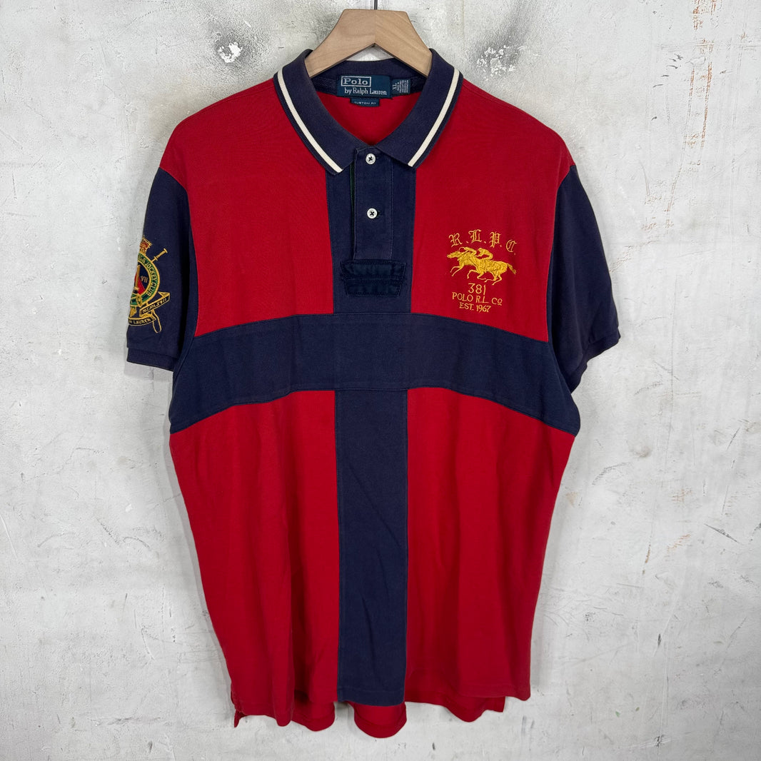 Ralph Lauren Red/Navy Cross Polo