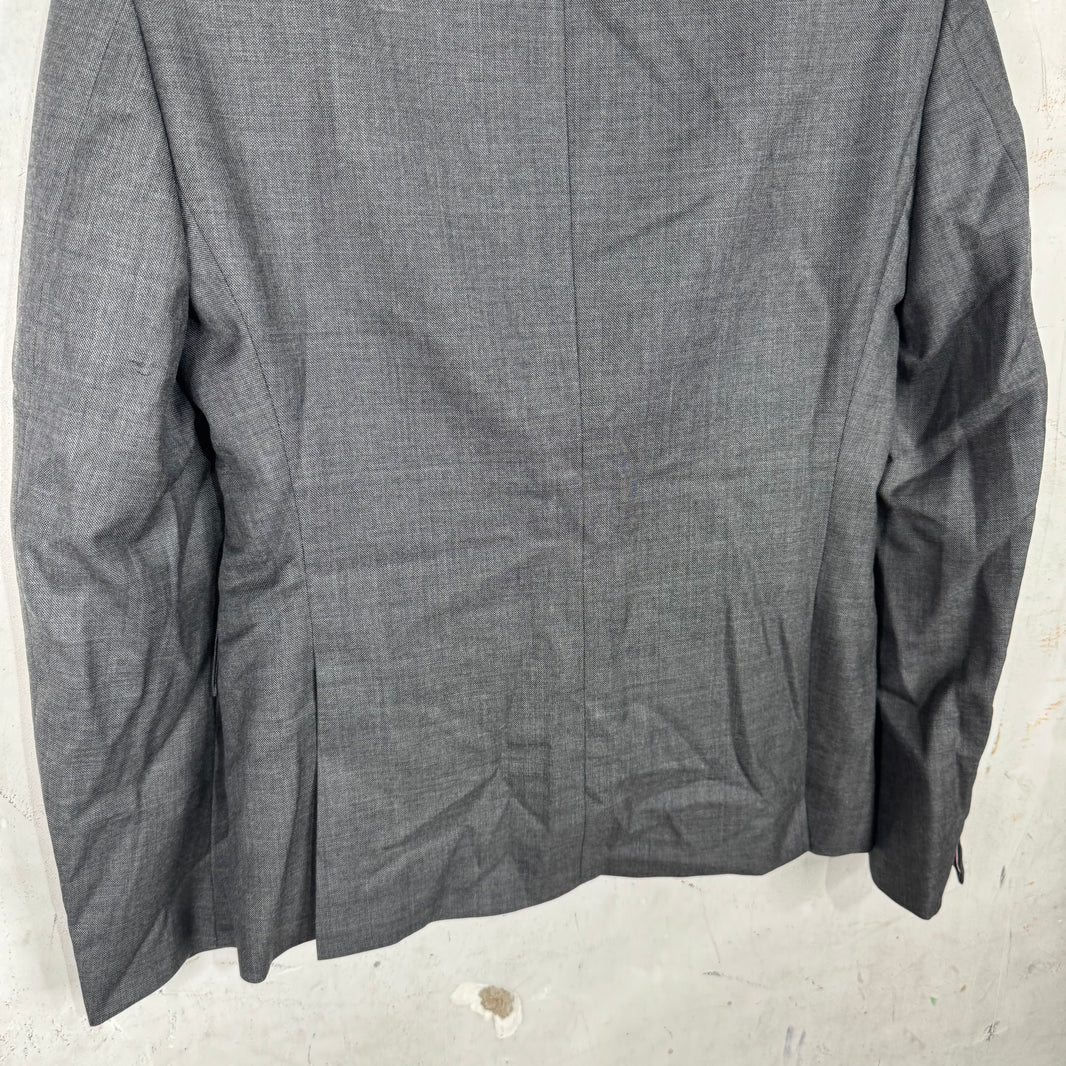 Thom Browne Dark Grey Tailored Lined Blazer