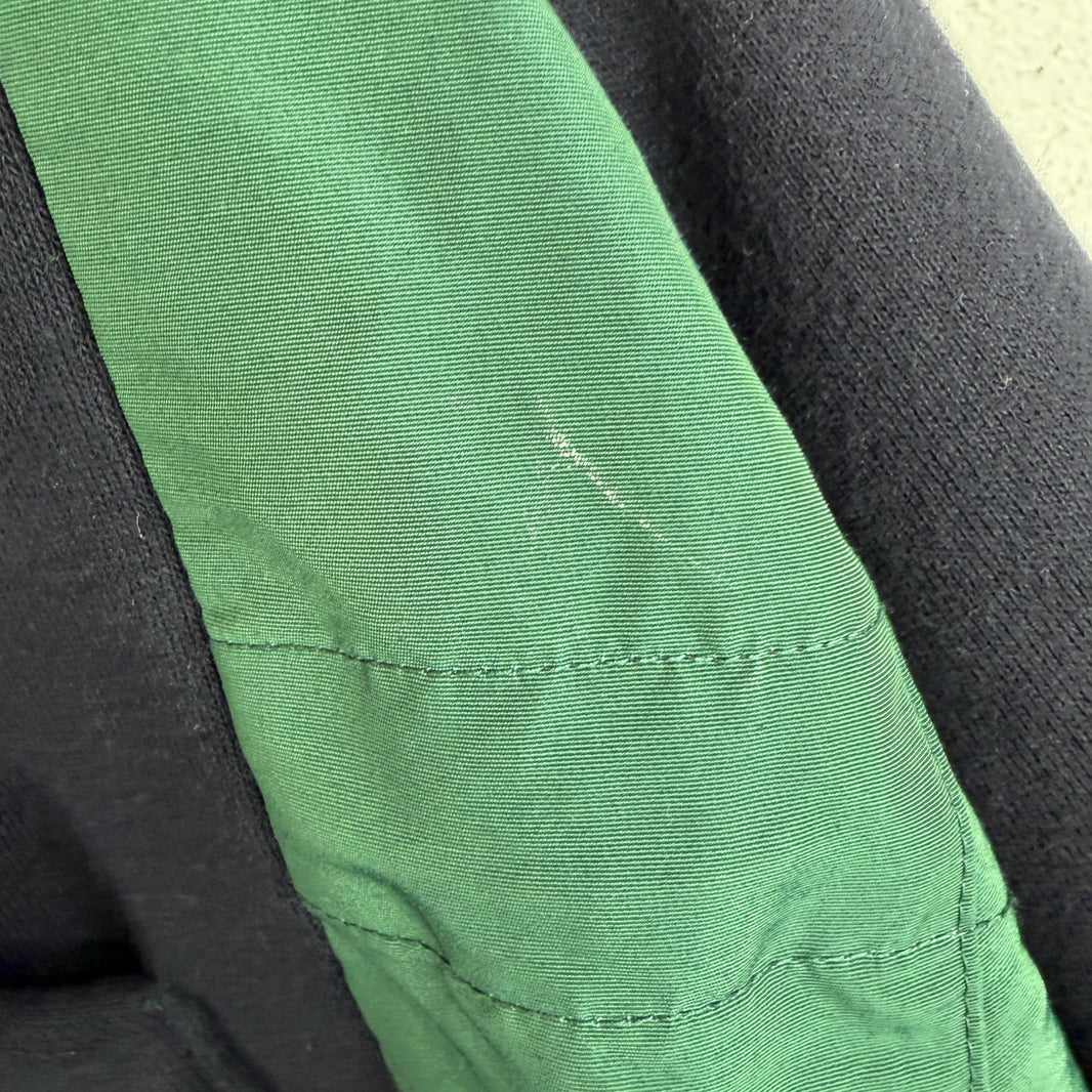 Sacai Navy/Green Hybrid Zip Up Hoodie