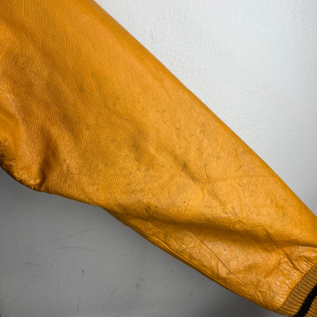 Stussy Big 4 Navy/Yellow Varsity Jacket