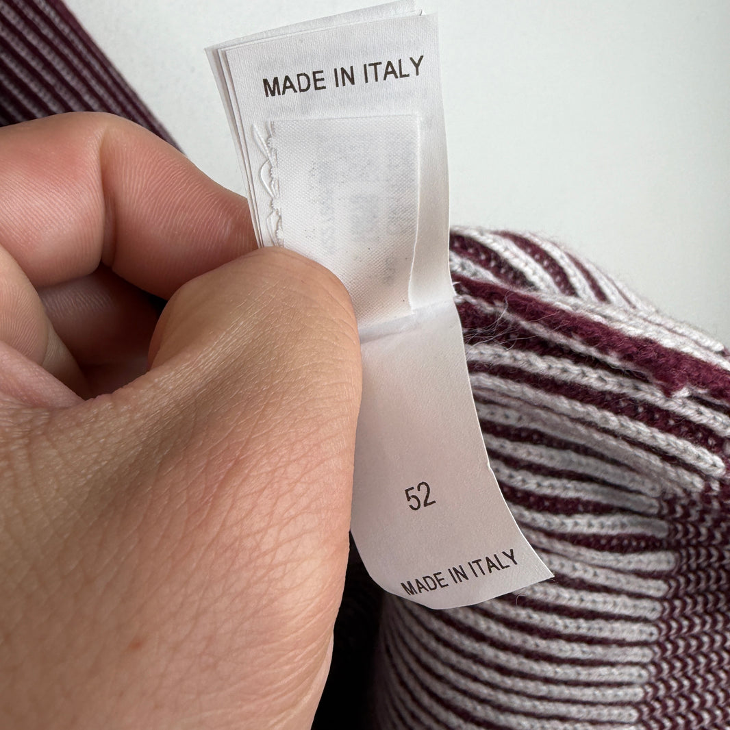 Brunello Cucinelli Striped Red Sweater