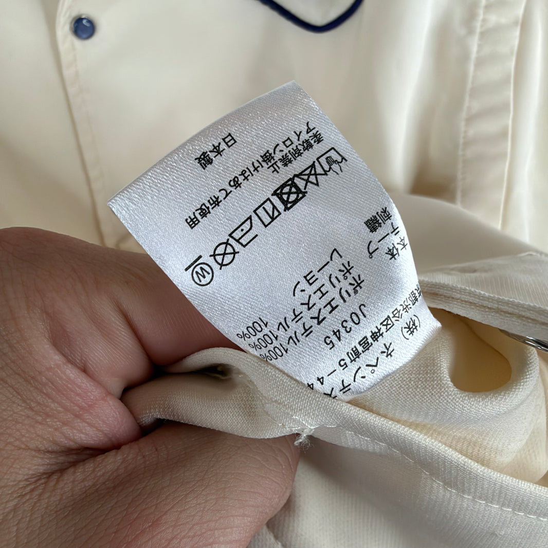 Needles White Snap Button Up Western Shirt
