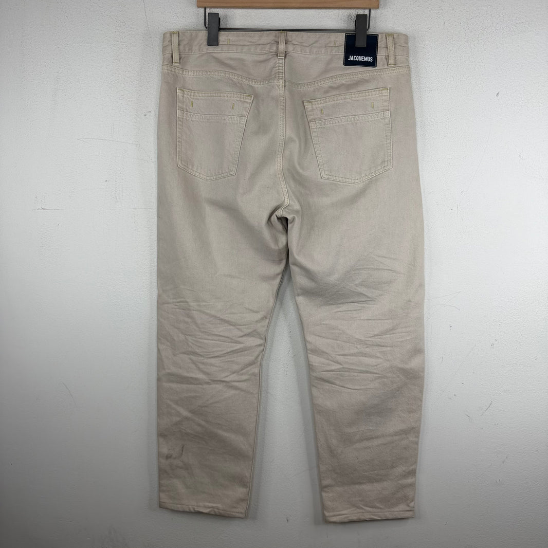 Jacquemus Le Splash White Tapered Jeans