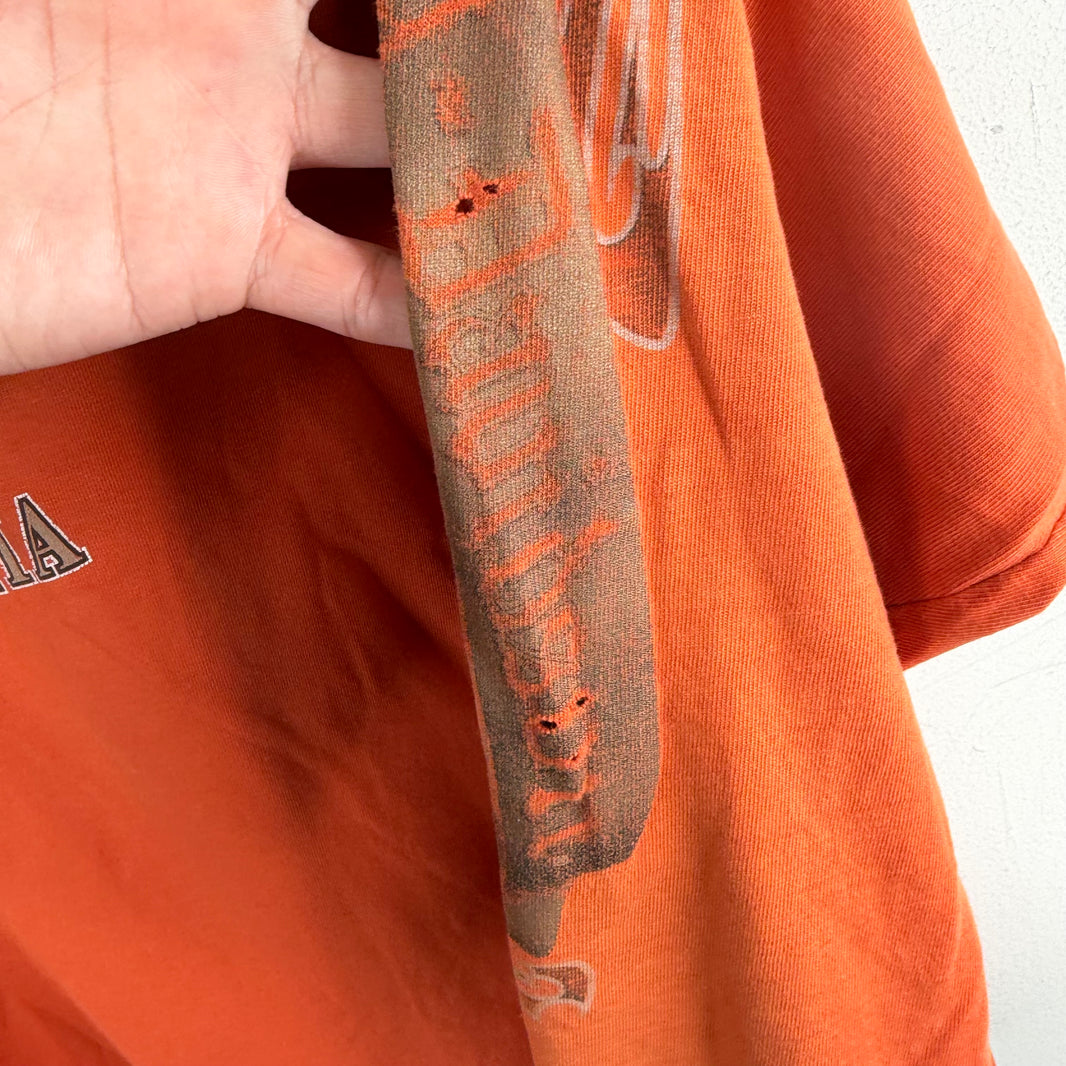 Vintage Smoked Harley Orange L/S T-Shirt
