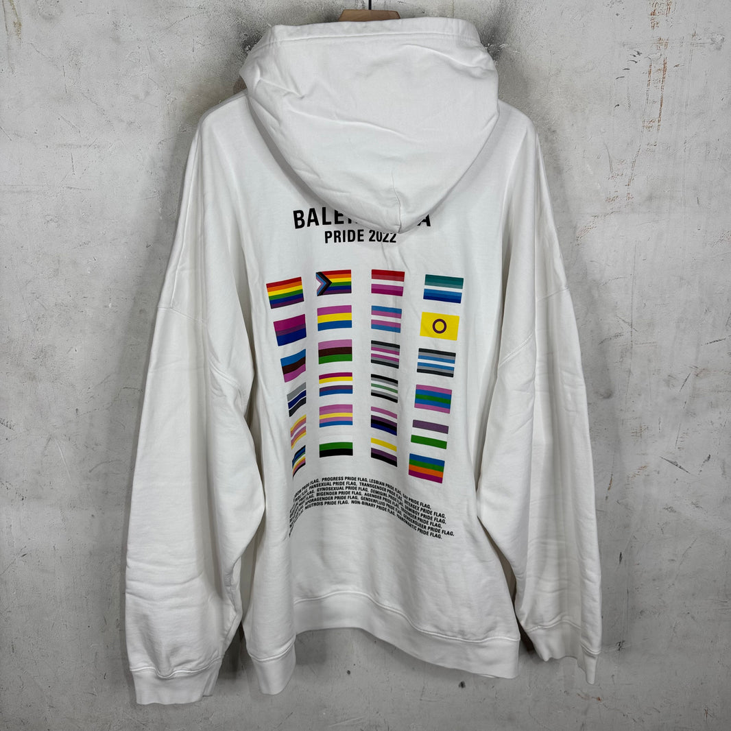 Balenciaga White Pride Hoodie