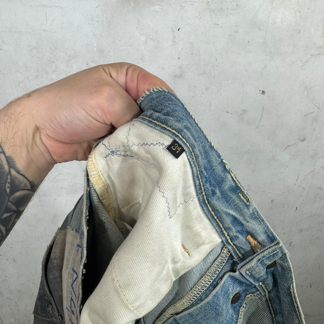 Kapital Patchwork Cutoff Jorts