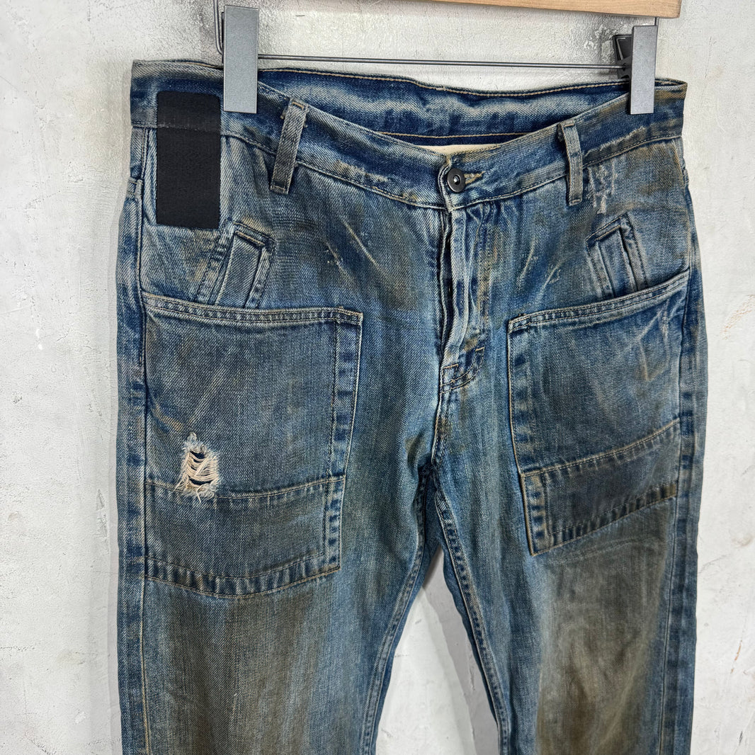 Rick Owens Slab Muddy Jeans