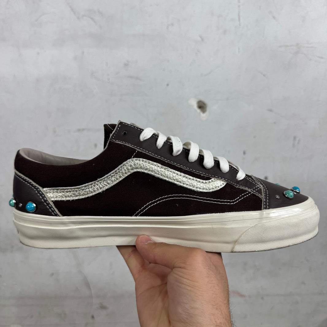 Vans Brown Leather Gemstone Old Skools