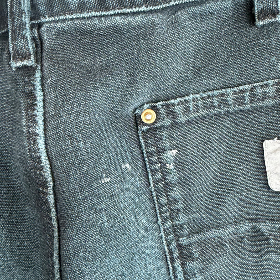 Vintage Smoked Carhartt Black Double Knee Jeans