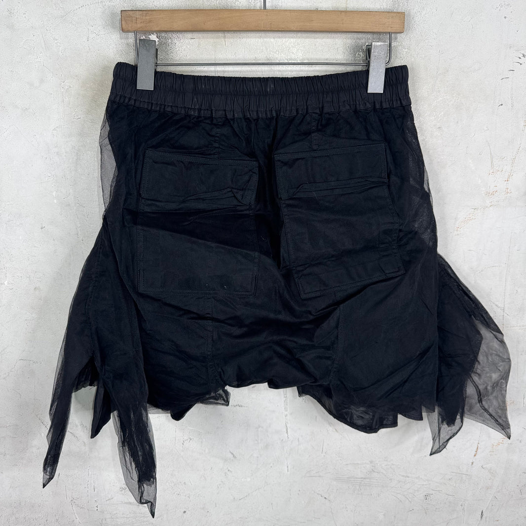Rick Owens Faun Layered Mesh Shorts