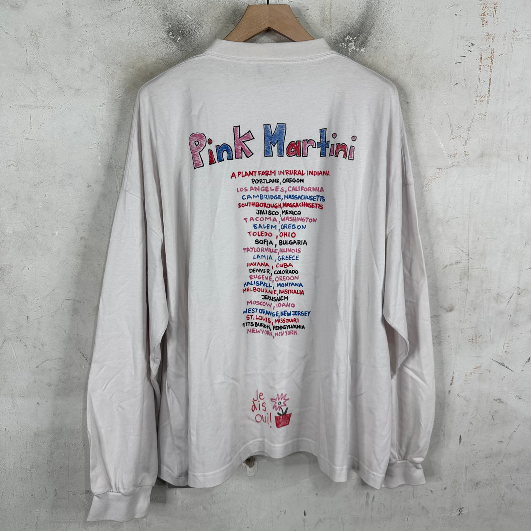 Balenciaga Pink Martini LS T-Shirt